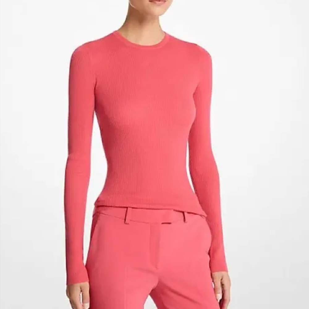 MICHAEL KORS COLLECTION Featherweight Cashmere Sweater - Picture 2 of 6
